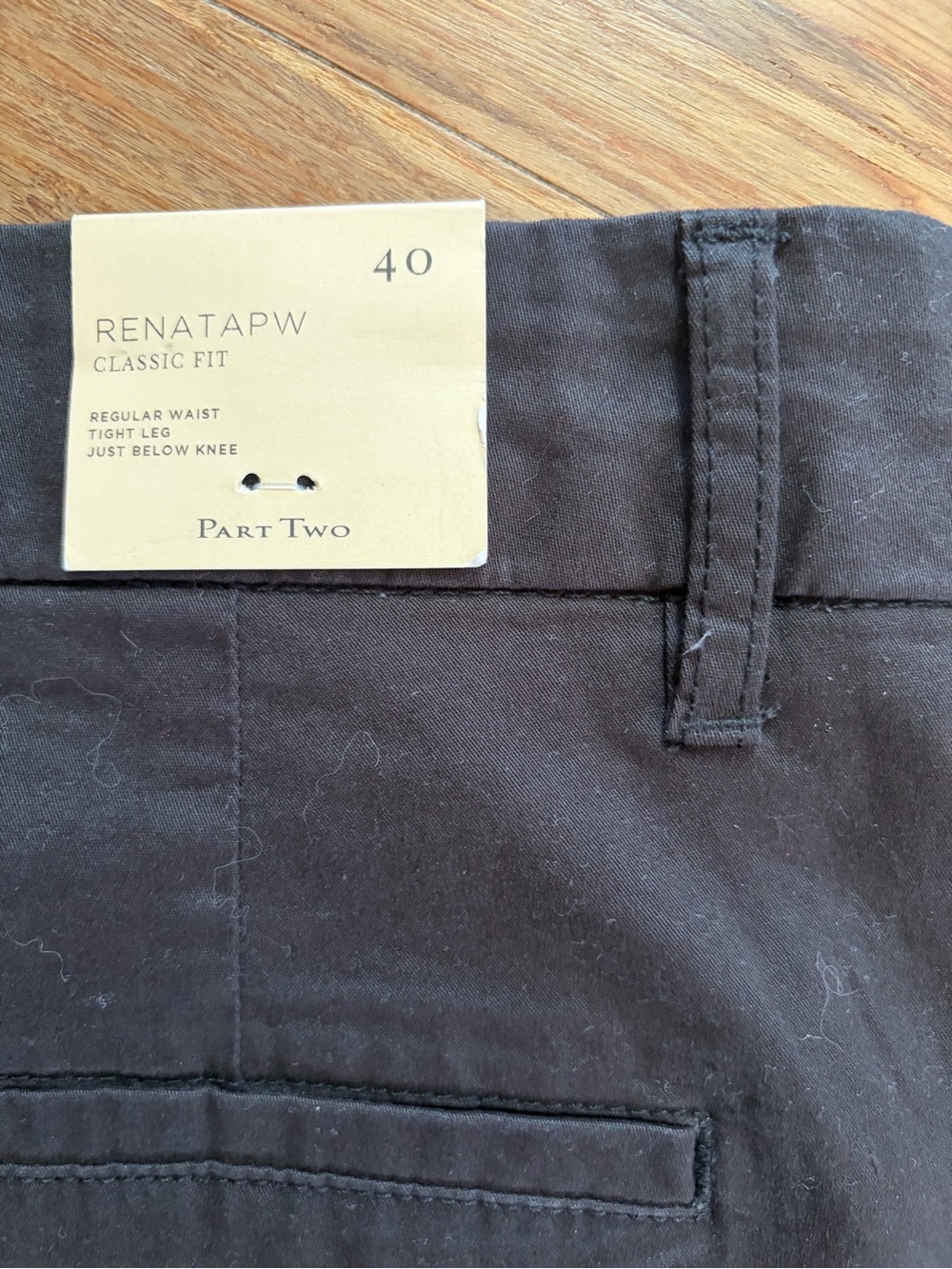 NWT Part Two Renata Capri Crop Pants, Black, Sz 40 (us 10) - Picture 9 of 9